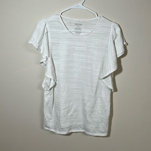 Nine West Short Sleeve White Medium
